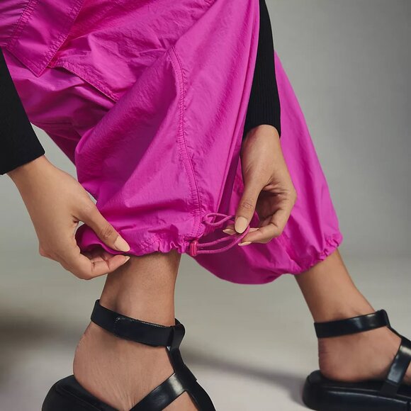 NWT Anthropologie Daily Practice Base Jump Parachute Pants Size XLP - Picture 10 of 11